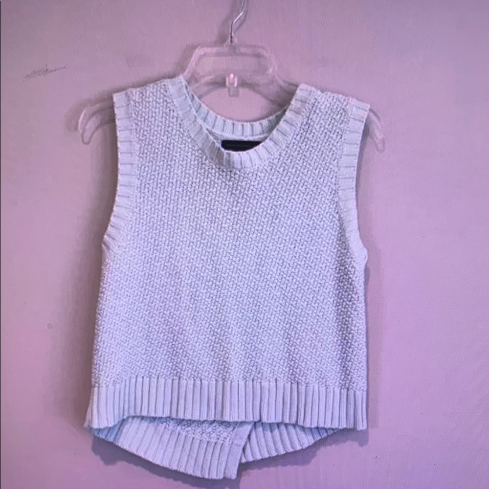 Sleeveless Knit Sweater Vest